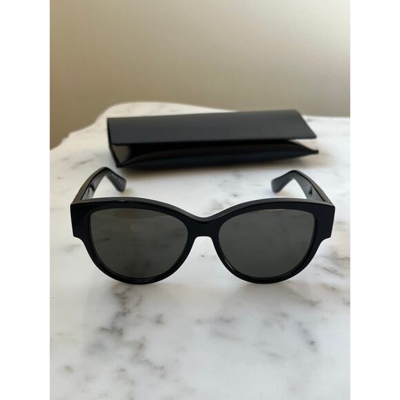 NEW Saint Laurent SL M3 Black Cat Eye Sunglasses - Picture 6 of 8